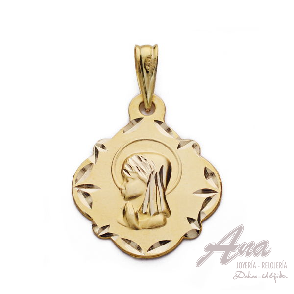 9K MEDALLA VIRGEN NIÑA 16 MM