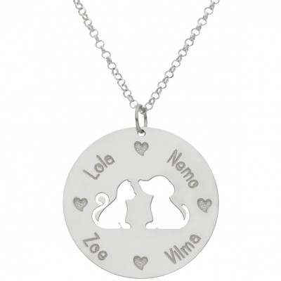 GARGANTILLA MASCOTAS PLATA...