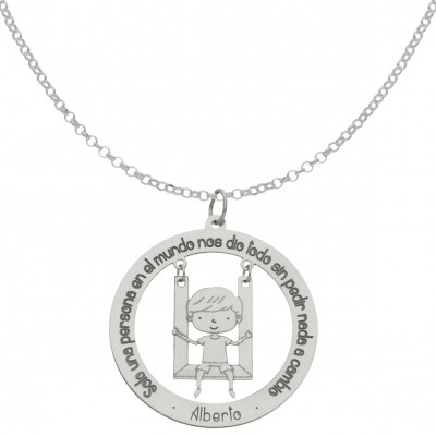 GARGANTILLA FRASE + NIÑO...