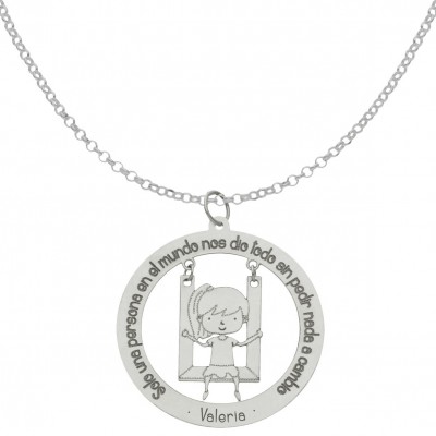 GARGANTILLA FRASE + NIÑA...