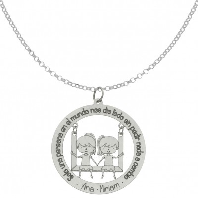 GARGANTILLA FRASE + NIÑAS...