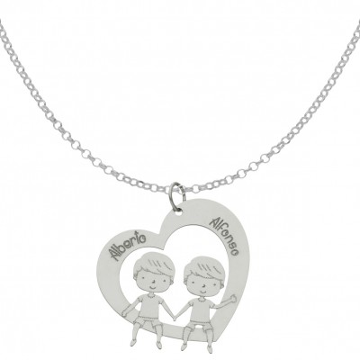 GARGANTILLA CORAZON + NIÑOS...