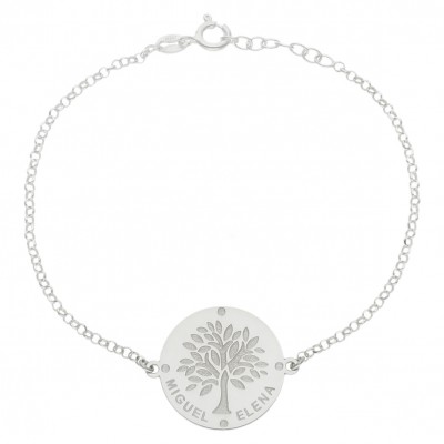 PULSERA ARBOL VIDA PLATA...