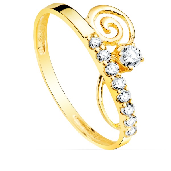 9K SORTIJA ORO AMARILLO CON...