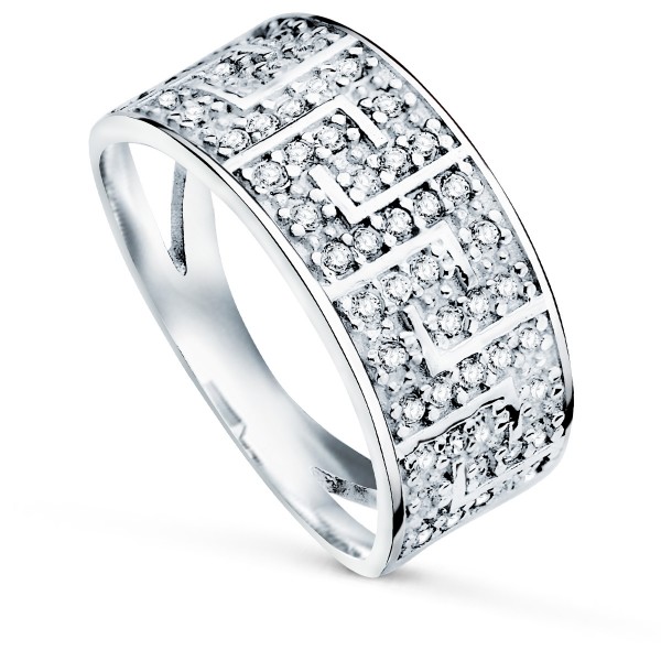 9K SORTIJA ORO BLANCO CON CIRCONITAS...