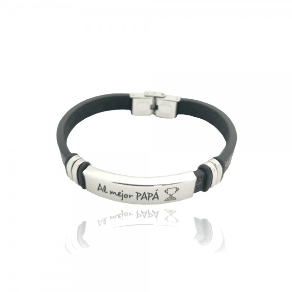 Pulsera Acero, “Al mejor papá”