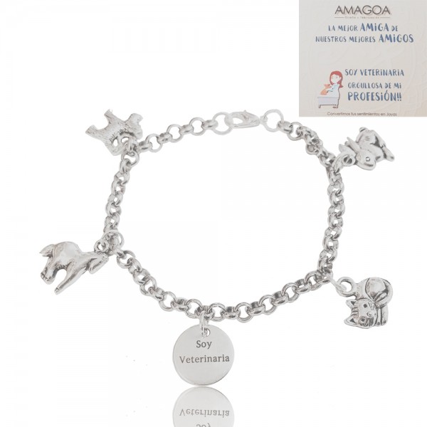 Pulsera Metal, cadena rolo personalizada