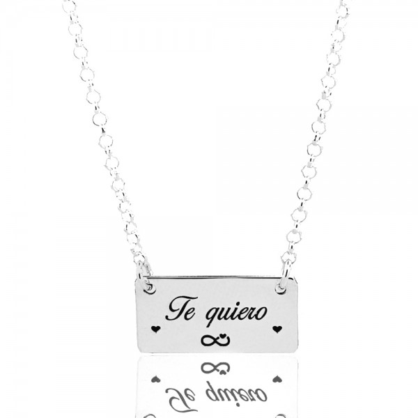 Gargantilla Plata, personalizada
