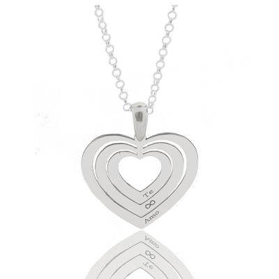 Gargantilla Plata, corazón...