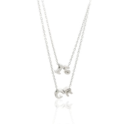 Gargantilla Plata, doble...