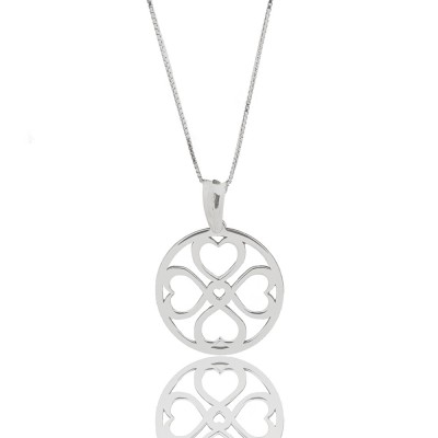 Gargantilla Plata, trebol...