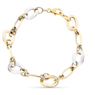 9K PULSERA HUECA 20.5 CM