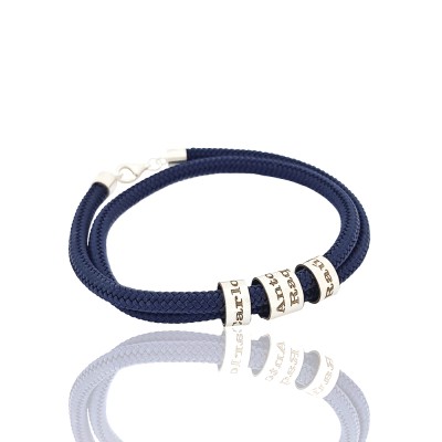 Pulsera Plata, cordón...