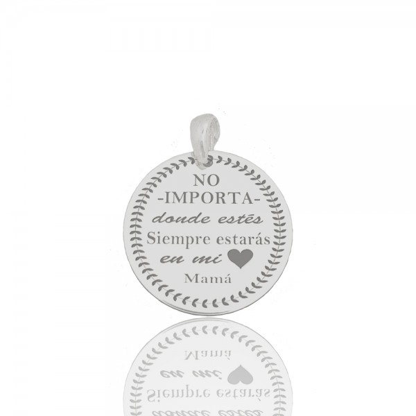 Colgante Plata, de 20 mm personalizado
