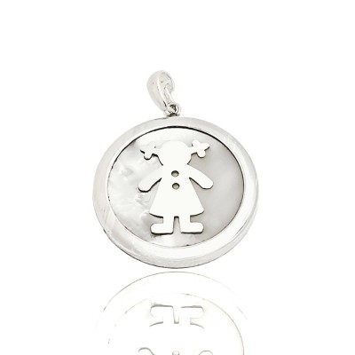 Colgante Plata, Nacar de 30...