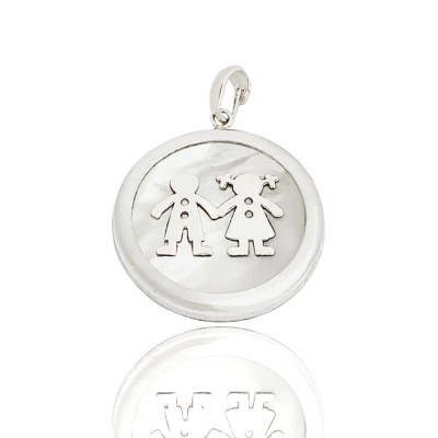 Colgante Plata, Nacar de 30...