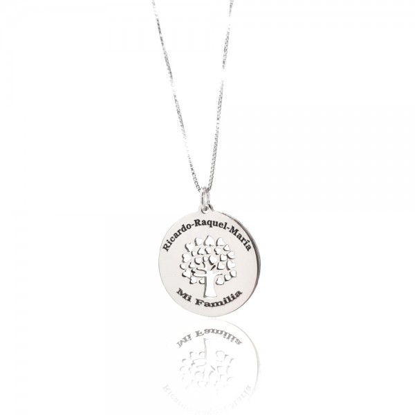 Gargantilla arbol vida puntos 20 mm