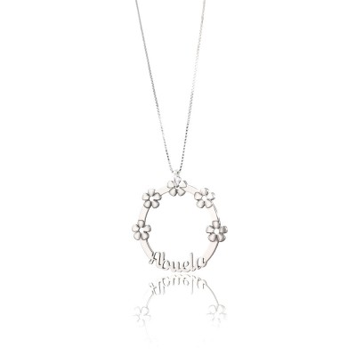 Gargantilla flores abuela