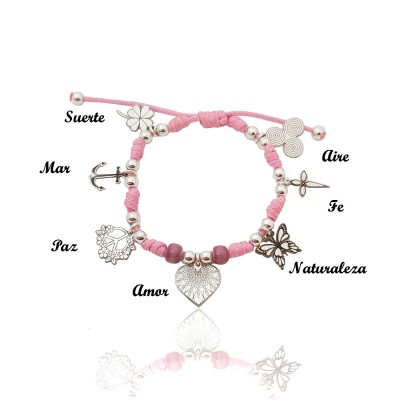 Pulsera life en plata de...