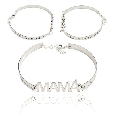 Pulsera plata aro abierto...