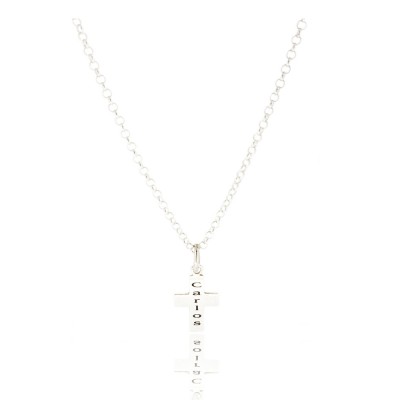 Gargantilla Plata, cruz...