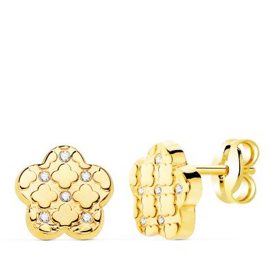 18K PENDIENTES ORO AMARILLO...