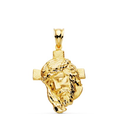 18K CABEZA CRISTO CRUZ...
