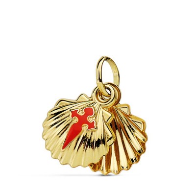 18K COLGANTE CONCHA DE...