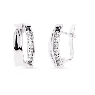 9K PENDIENTES ORO BLANCO...