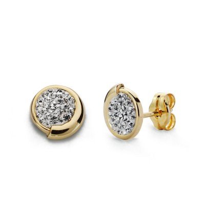 9K PENDIENTES CIRCONITAS 7 MM