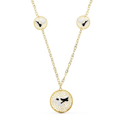 18K GARGANTILLA ORO BICOLOR...