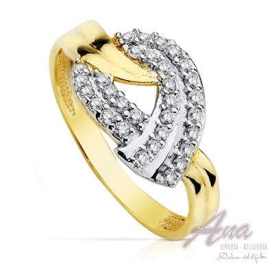 9K SORTIJA BICOLOR CIRCONITAS