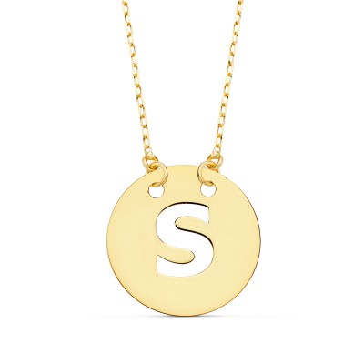 18K COLGANTE LETRA  S  15...