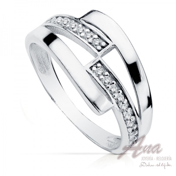 9K SORTIJA ORO BLANCO CIRCONITAS