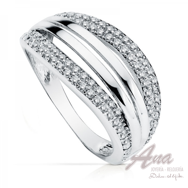 9K SORTIJA ORO BLANCO CIRCONITAS