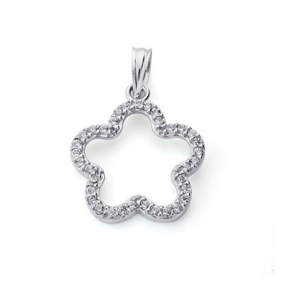 18K COLGANTE ORO BLANCO...