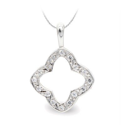 18K COLGANTE ORO BLANCO...