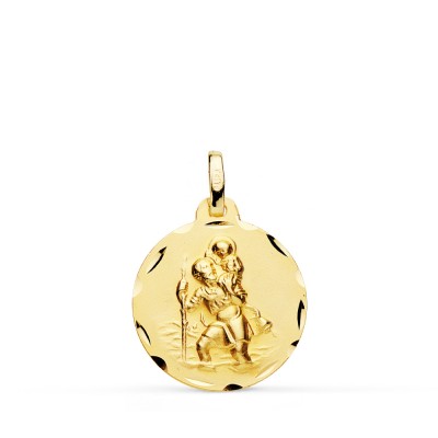 18K MEDALLA SAN CRISTOBAL...