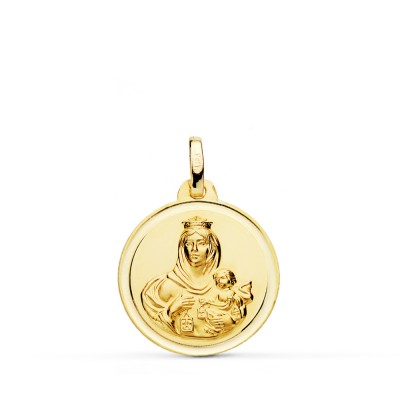 18K MEDALLA VIRGEN DEL...