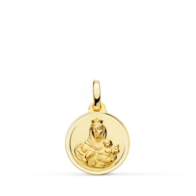 18K MEDALLA VIRGEN DEL...