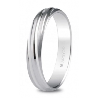 Alianza de plata torneada...