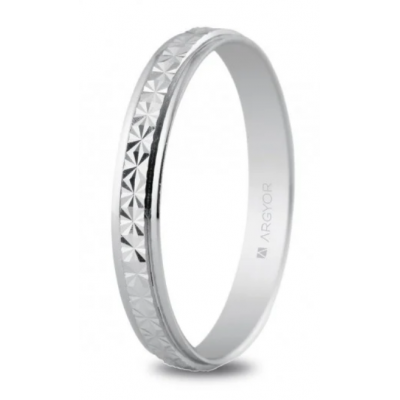 Alianza de plata 3mm banda...