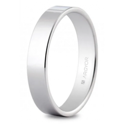 Alianza de plata 4mm pulida...