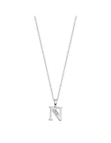 COLLAR INICIAL N LOTUS SILVER LP3054-1/N