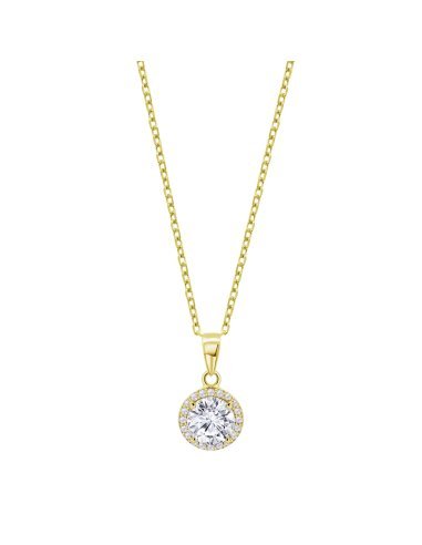 COLLAR COLGANTE REDONDO DORADO LOTUS...