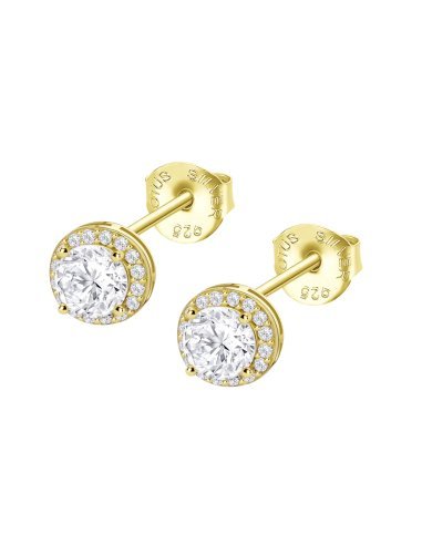 PENDIENTES REDONDOS DORADOS LOTUS...
