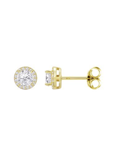 PENDIENTES REDONDOS DORADOS LOTUS...