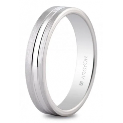 Alianza de plata 4mm 3...