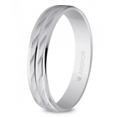 Alianza de plata con baño...