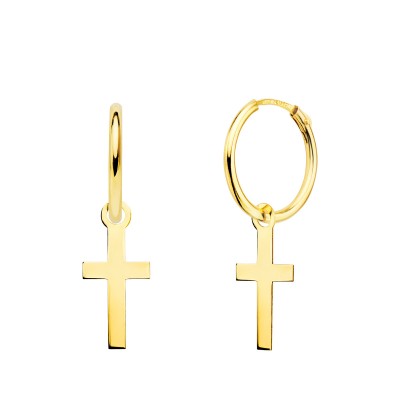 18K AROS ORO AMARILLO TUBO...